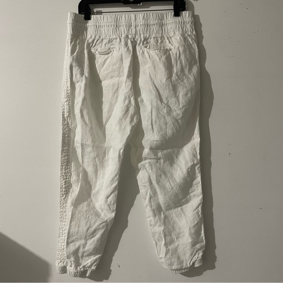 Athleta Cabo 100% linen joggers white 22591 - Picture 5 of 16